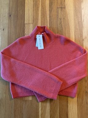 Faith & Zoe Junior Turtleneck Sweater Pink Small NWT